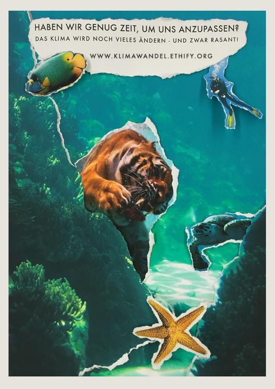 Tiger unter Wasser