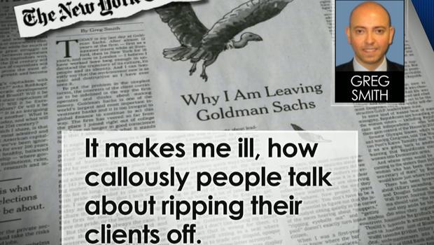"Why I am Leaving Goldman Sachs", the New York Times Article