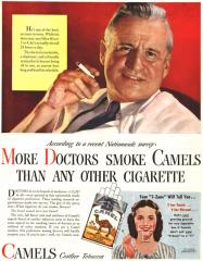 "More Doctors Smoke Camels" campaign by R. J. Reynolds Tobacco Company - 1946
